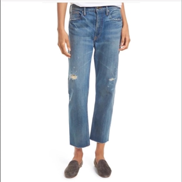 Vince Denim - VINCE Distressed High Waisted Capri Jeans NWT